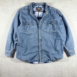Levi's Blue Denim Casual Button Down Shirt